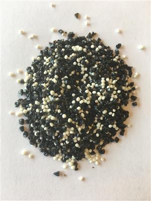 Akvariegrus SORT & HVID 1-2 mm