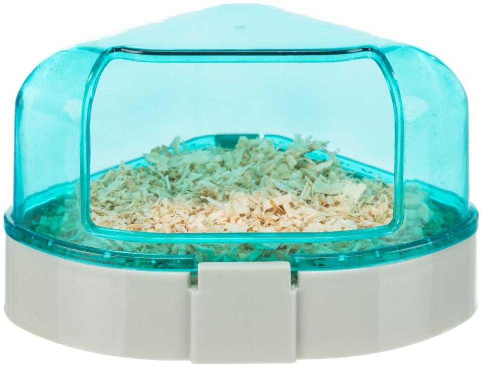 Hjørnetoilet med tag, hamster