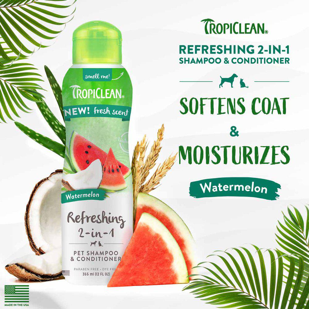 Tropiclean Watermelon Shampoo 2-in-1 355ml