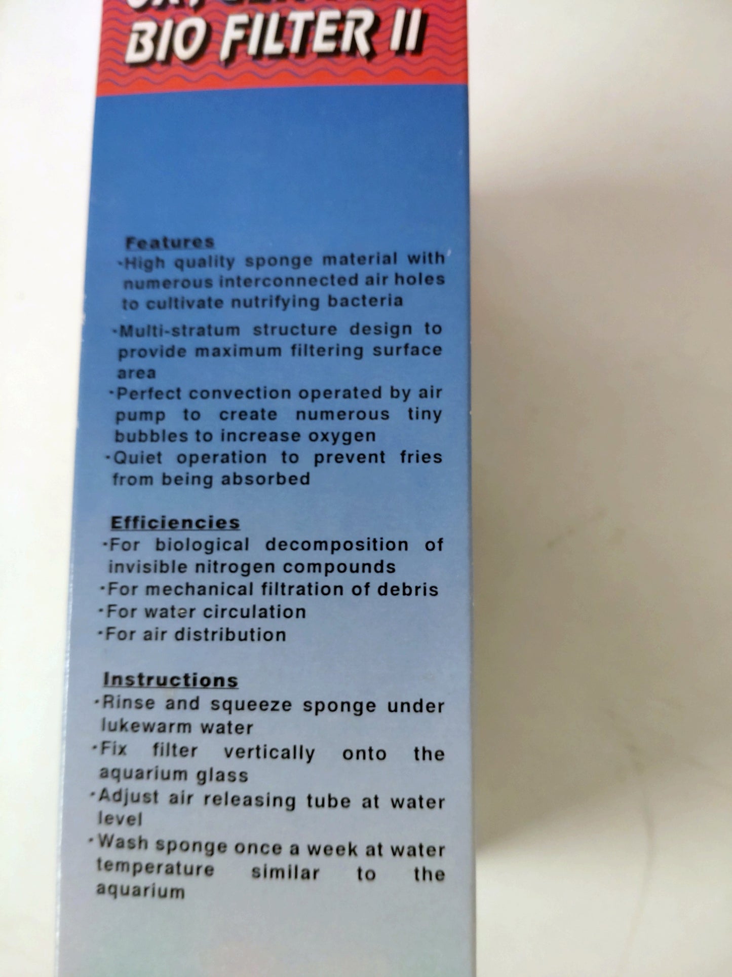 luft drevet invendig filter