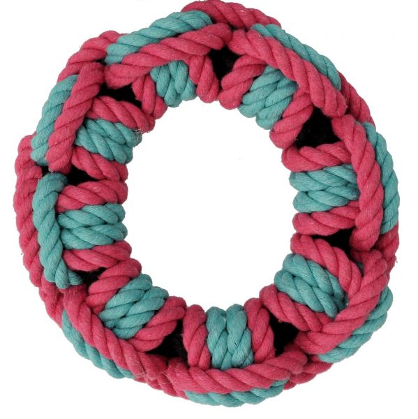 Dogman Legetøj Reb-ring Lyserød 16cm