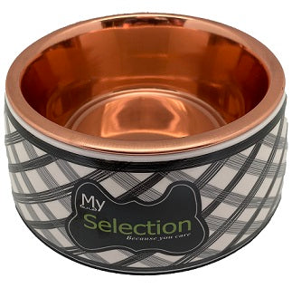 My Selection Melamin med kopparpläterad skål