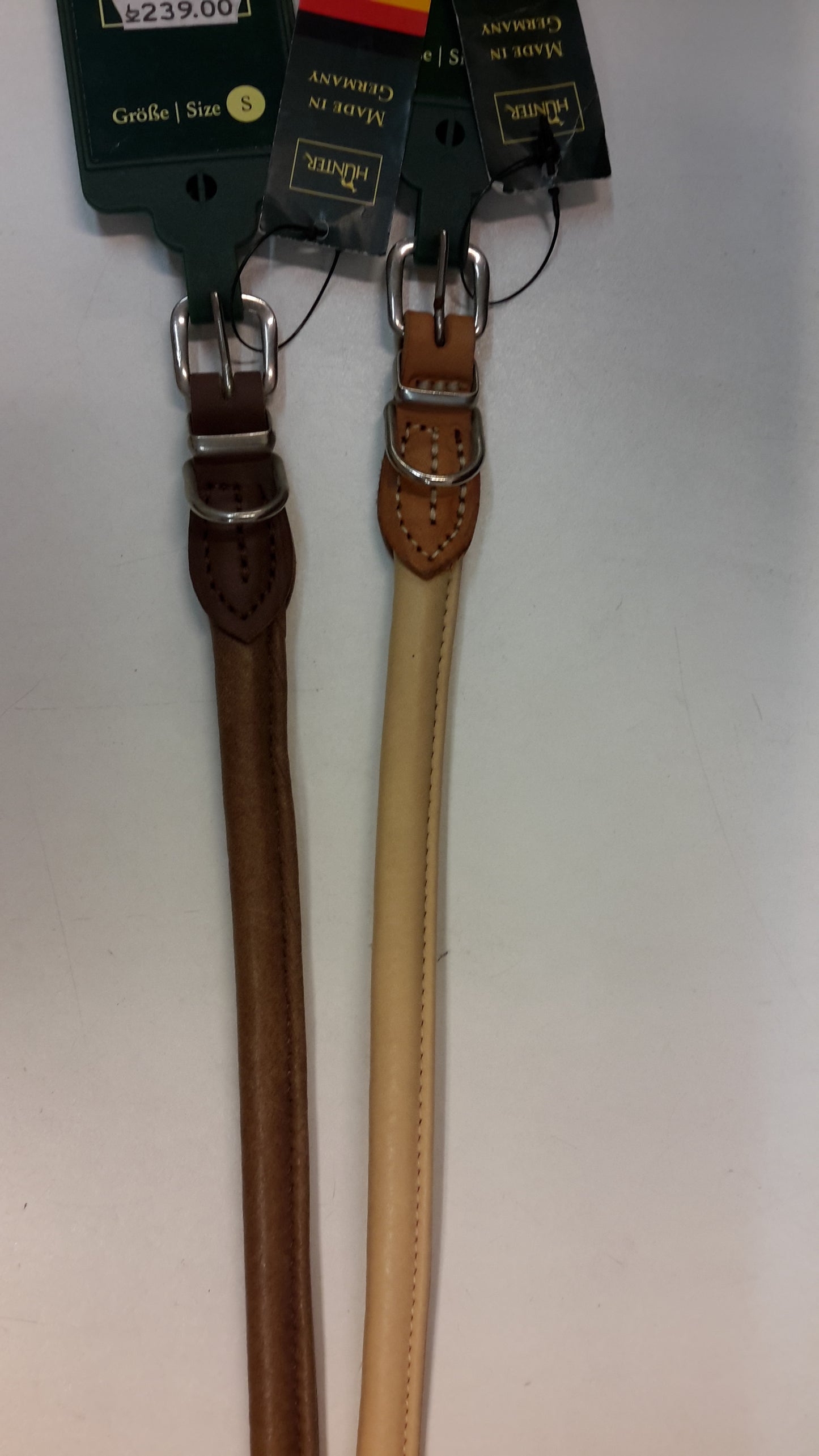 Hunter rundsydd nappaläderkrage