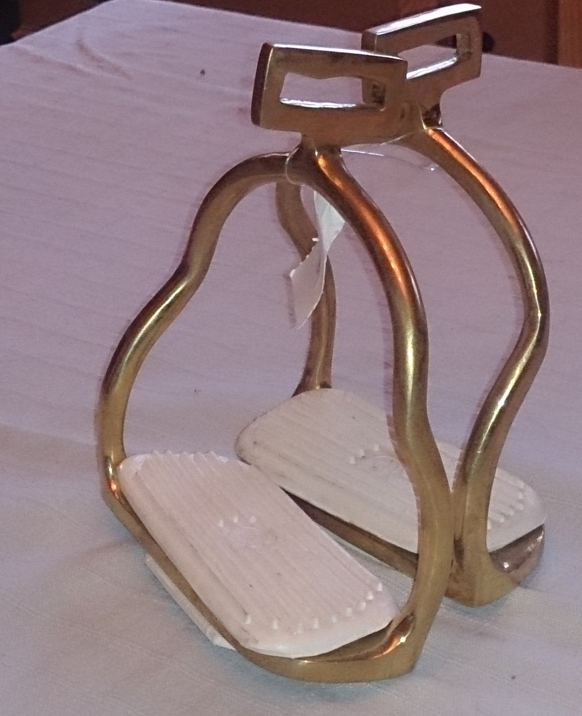 S- stigebøjle messing (10,5cm)