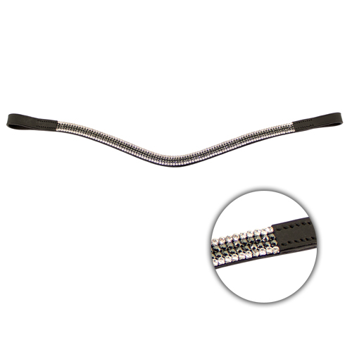 Royal pannband svart/silver