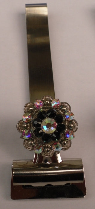 Nummerhållare med svart sten