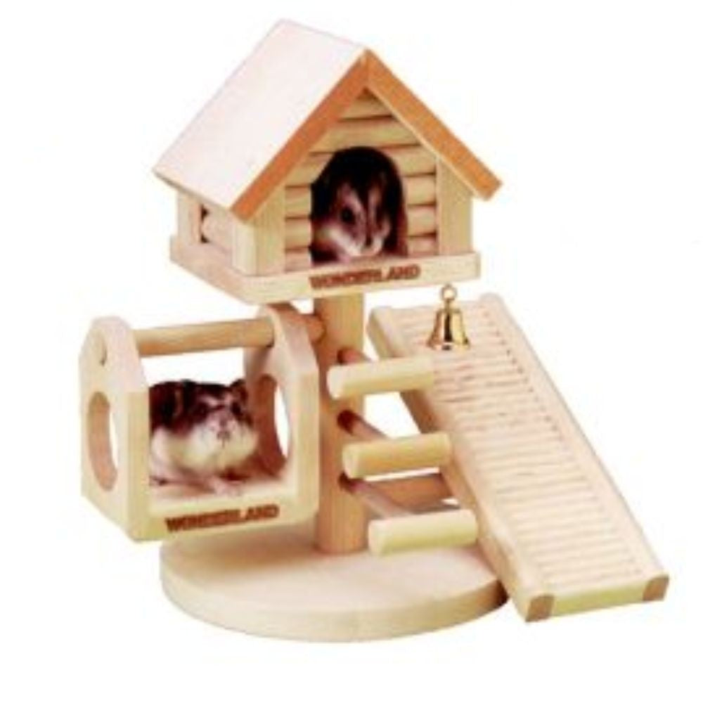 Flamingo Træhus til små gnaver