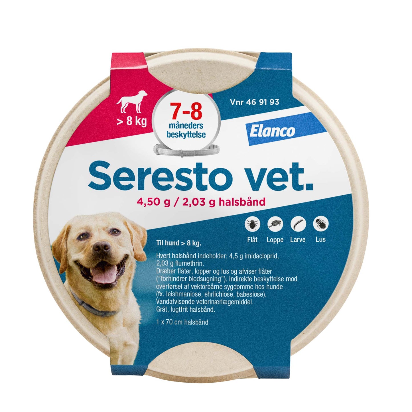 Loppe halsbånd Seresto