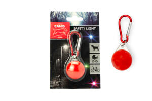 Active Canis Led med karabinhage rød