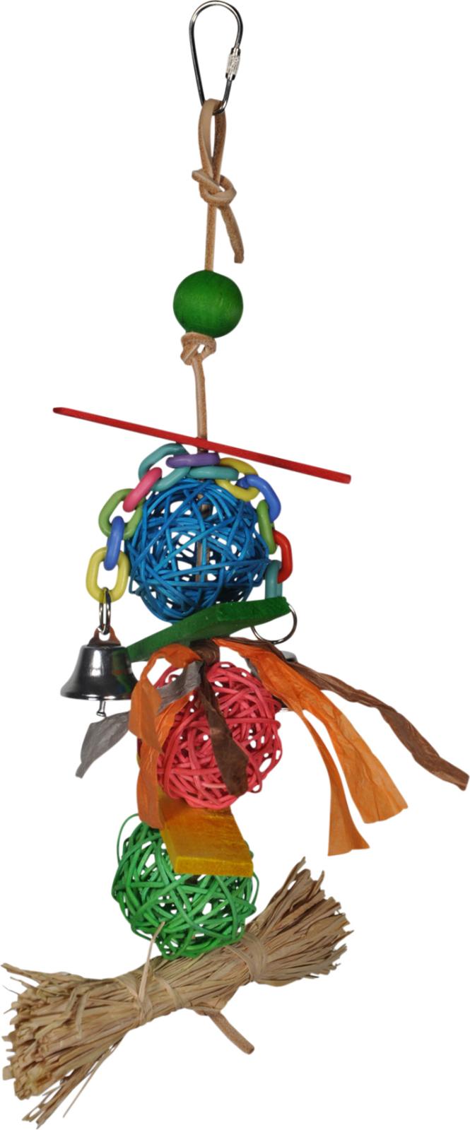 Vadigran Toy bird 3 wicker balls