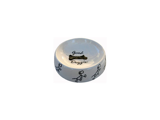 Keramisk skål med motiv 18 cm.
