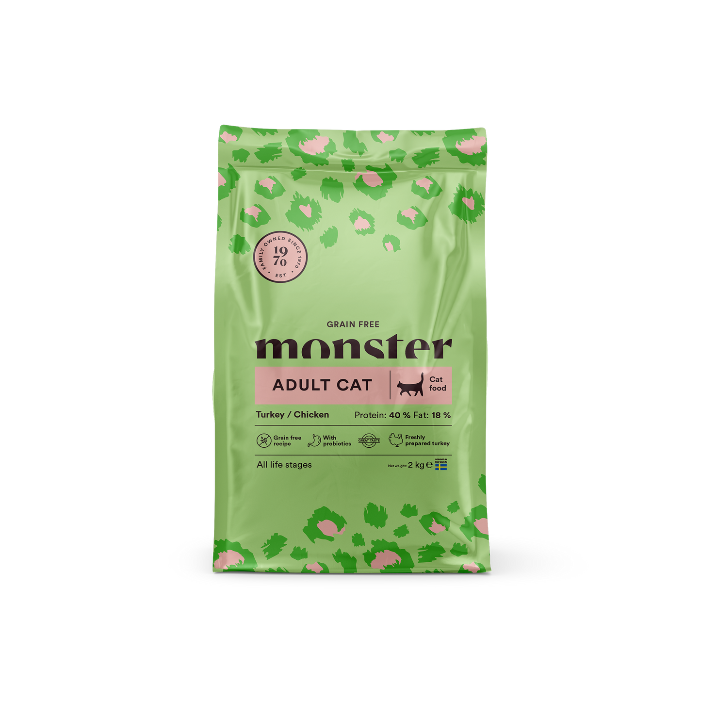 Monster Grain Free - Adult Cat Turkey/Chicken