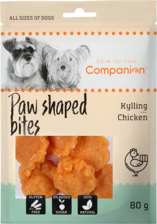 Companion Paw Shape Bites (kylling)