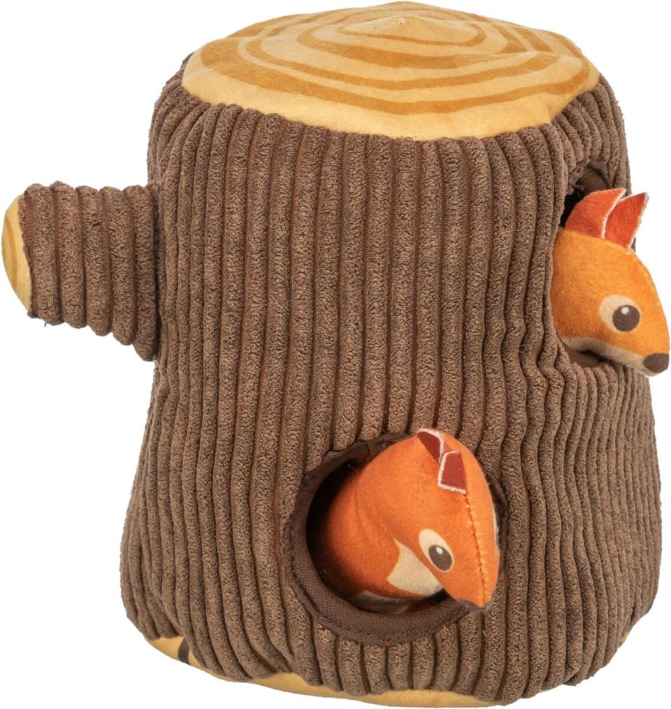 Træstub med egern aktivitetsspil