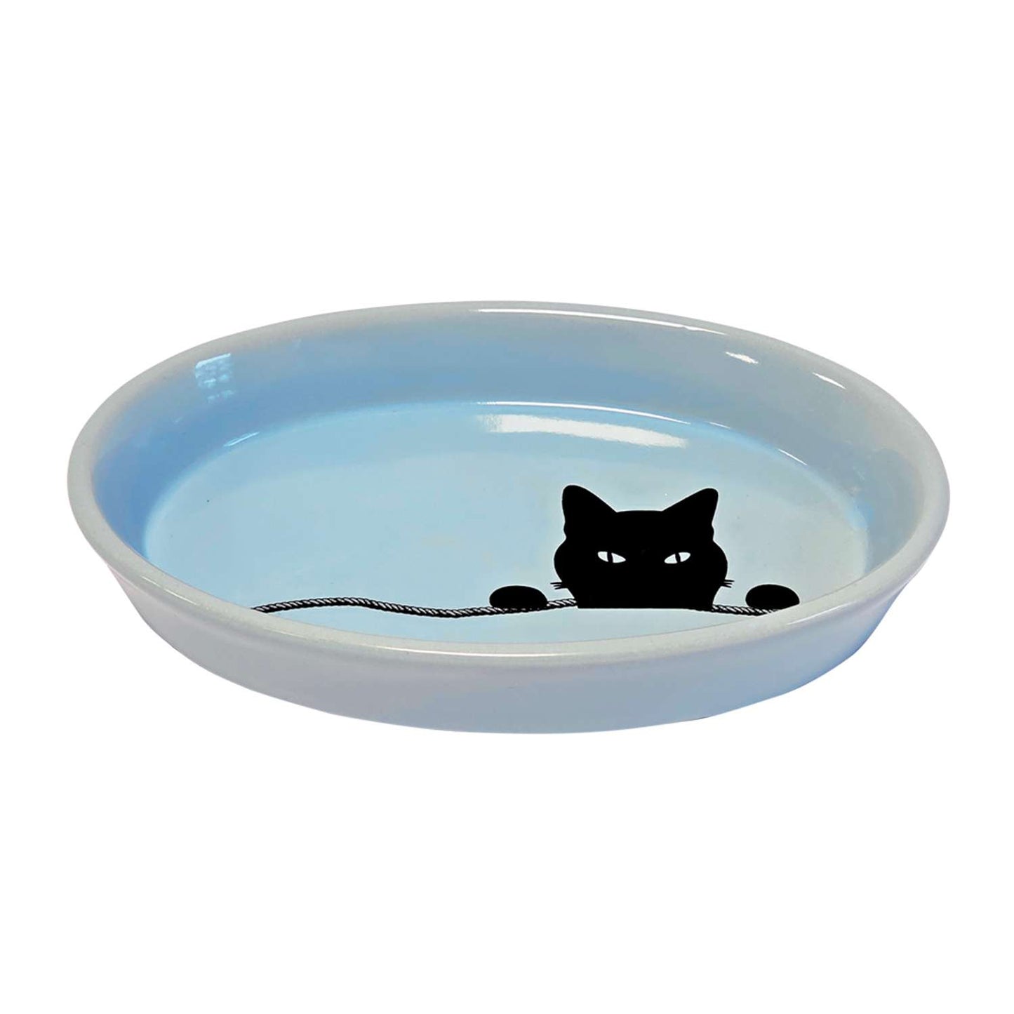 Katteskål i keramik