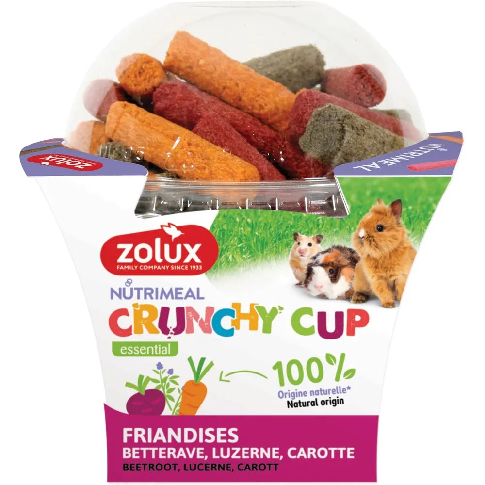Zolux Crunchy Lucerne/gulerod/rødbede kanin Treats 180g