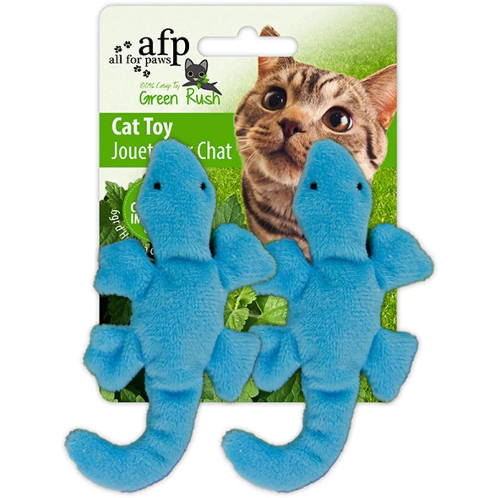 Afp Grøn Rush Gecko m. Katteurt 6cm
