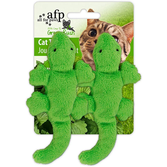 Afp Grøn Rush Gecko m. Katteurt 6cm