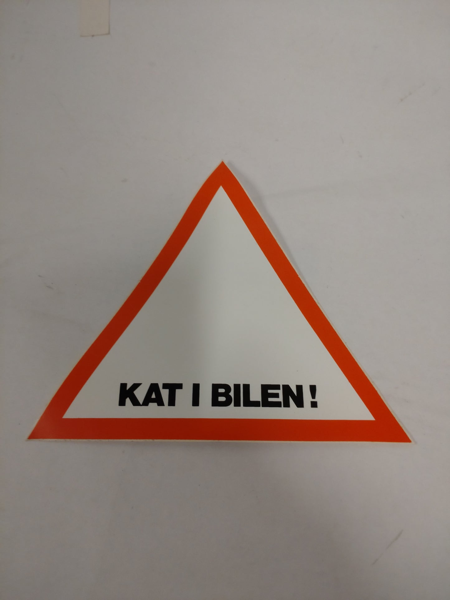 Klistermærke: Kat i bilen