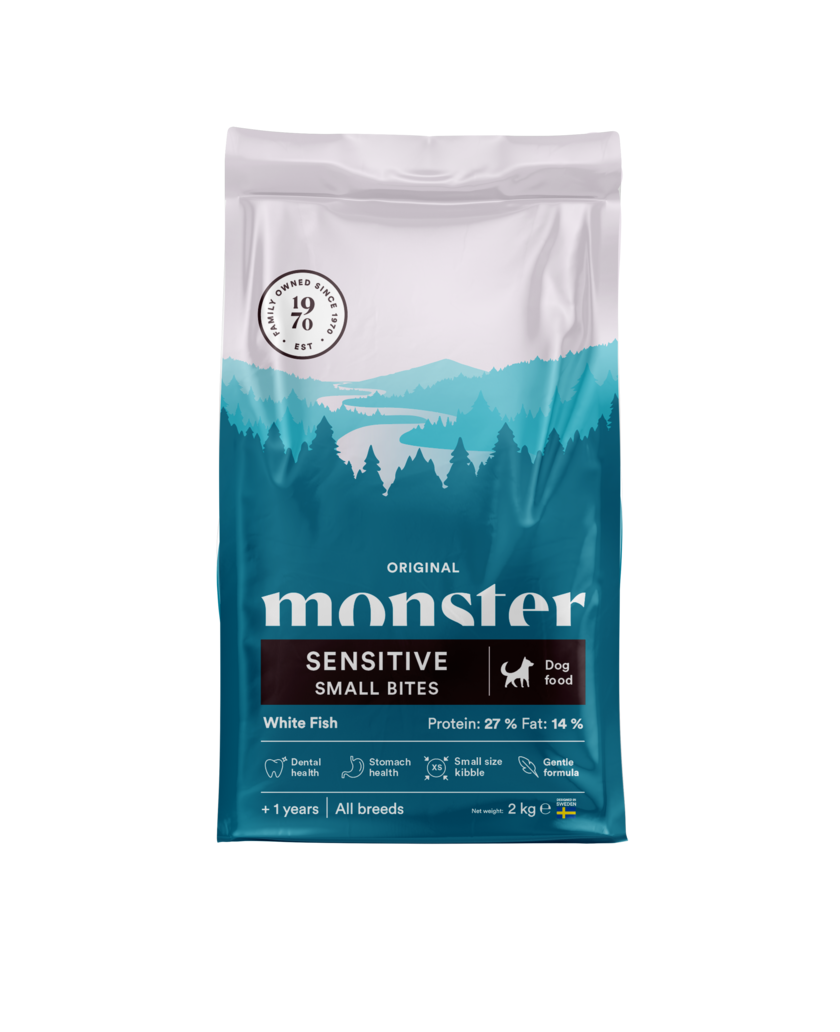 Monster Original Sensitive white fish small bite