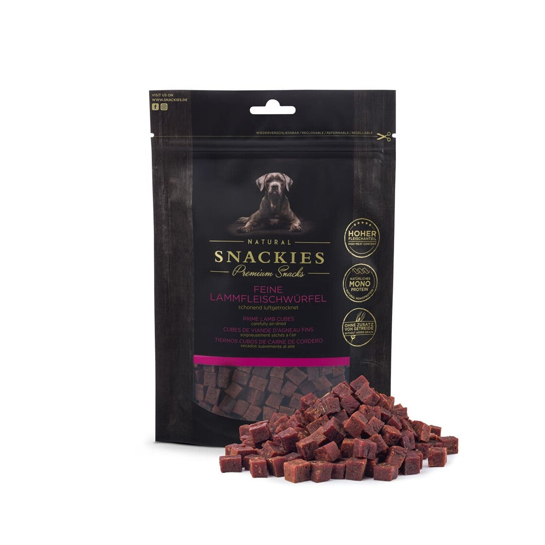Lammekøds terninger 170g
