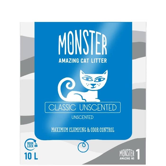 Monster Unscented 10L Kattegrus