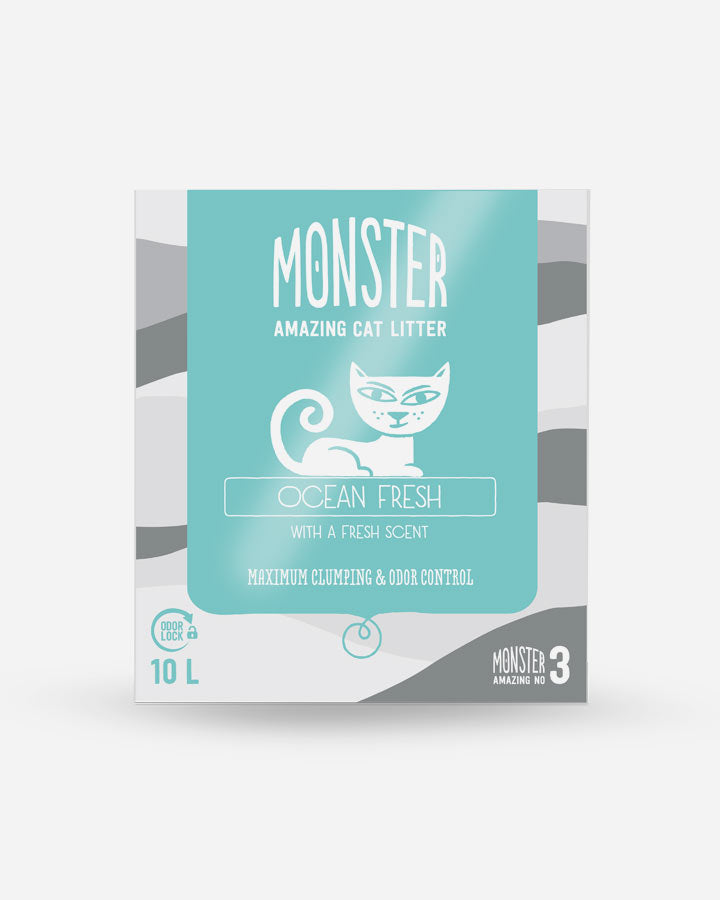 Monster Ocean Fresh 10L Kattegrus (kopi)